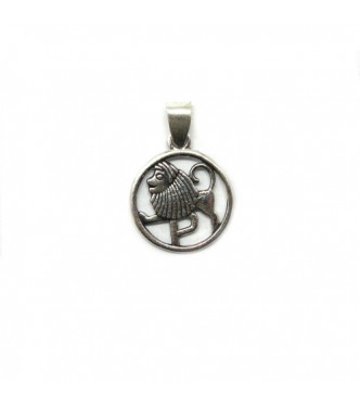 PE001389 Genuine sterling silver pendant charm solid hallmarked 925 zodiac sign Leo